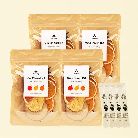 티랑 뱅쇼키트 40g X 4봉 + 꿀스틱 뱅쇼 뱅쇼과일 뱅쇼재료
