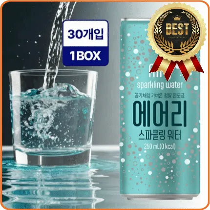 ★공산 핫★ 에어리스파클링워터 (탄산수 / 트루델) 250ml*30ea box