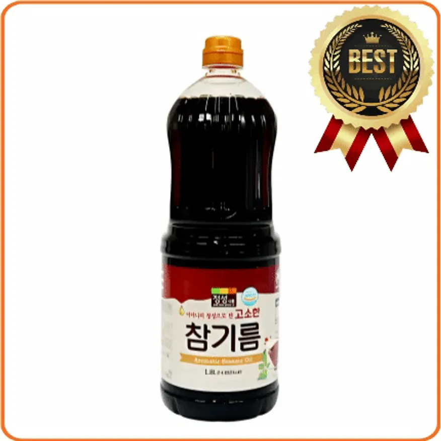 ★공산 핫★ 고소한참기름 (깨분100% / 정성식품) 1.8L 이미지