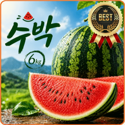 ★입점 특가★ 수박 (국내산) 6kg