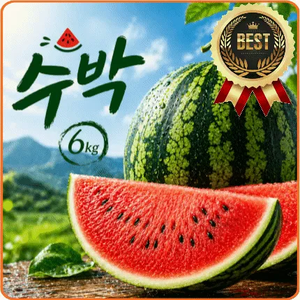★과일 특가★ 수박 (국내산) 6kg