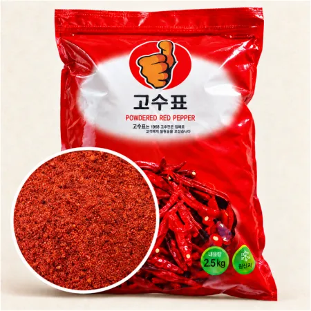 ★공산 hot★ 고춧가루 (한식용 / 양념용 / 보통입자 / 건고추100% / 중국산) 2.5kg