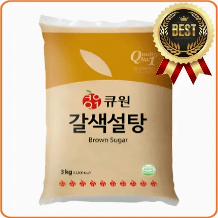 ★공산 핫★ 큐원 황설탕 (갈색설탕 / 중백당) 3kg