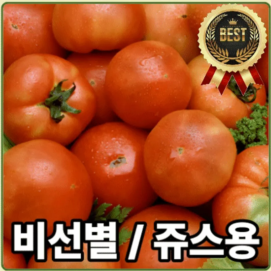 ★과일 특가★ 토마토 (완숙 / 4번 비선별과 / 쥬스용) 5kg 이미지