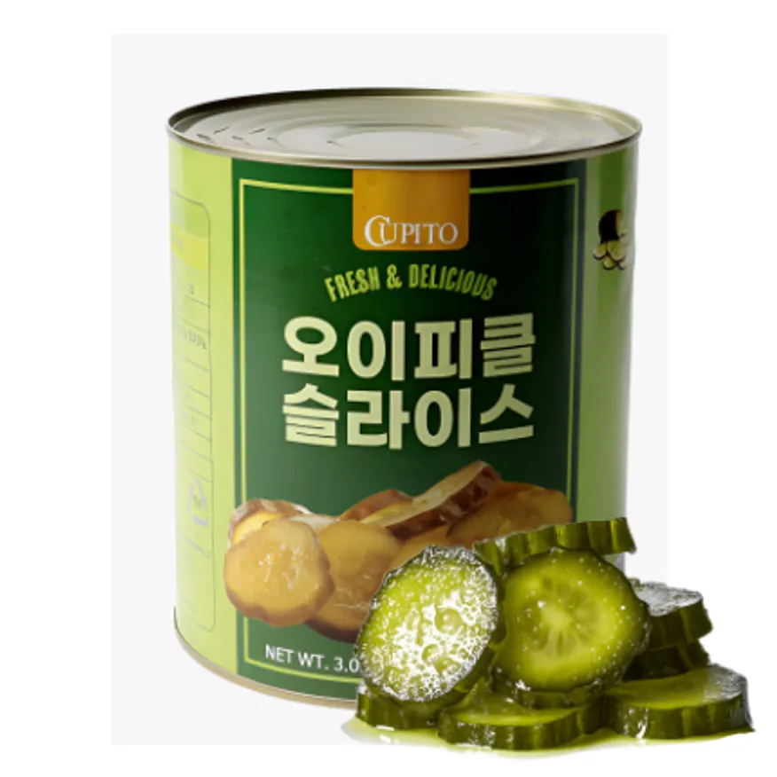 ★공산 핫★ 큐피토 오이피클 슬라이스 (태원통상) 3kg 이미지