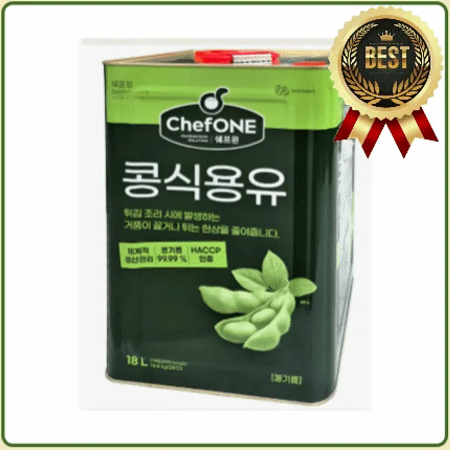 ★공산 핫★ 쉐프원 콩식용유 (대두유 100%) 18L 이미지