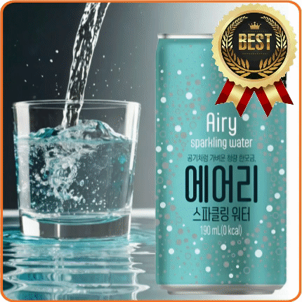 ★공산 핫★ 에어리스파클링워터 (탄산수 / 트루델) 190ml*30ea box 이미지