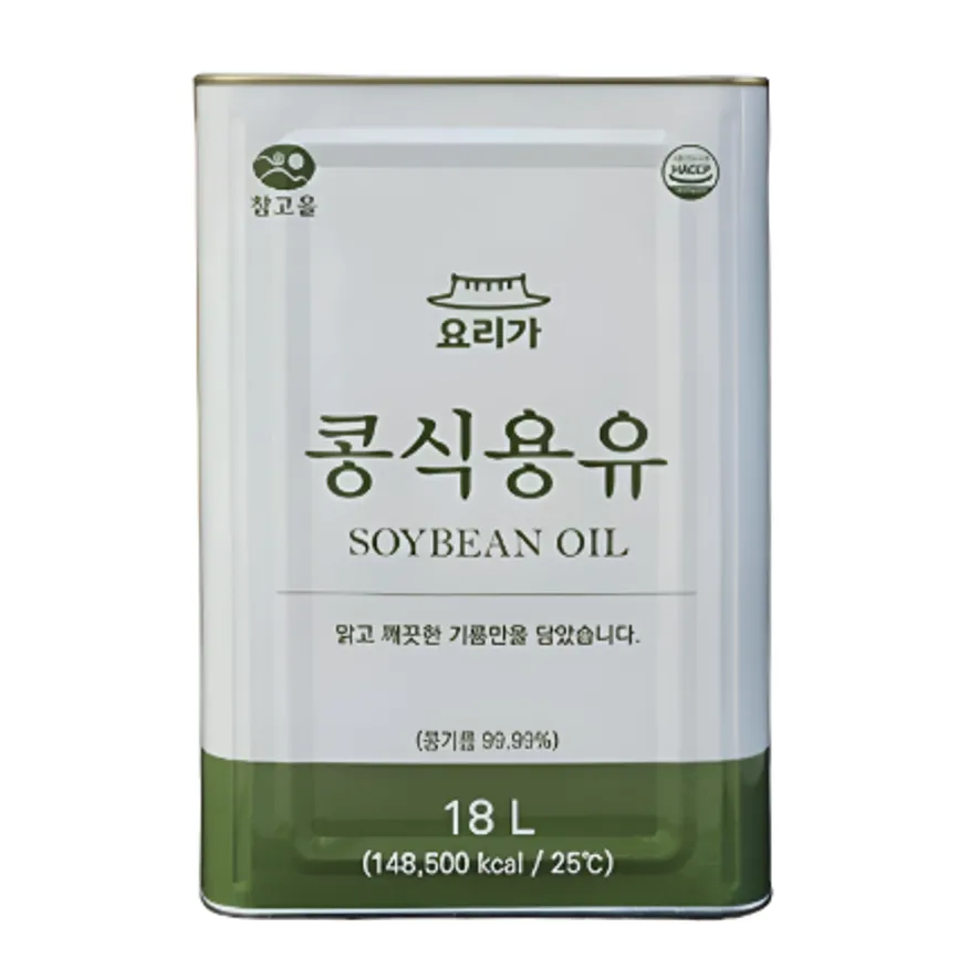 ★공산 핫★ 참고을 콩식용유 (식용유 / 대두유 100%) 18L 이미지