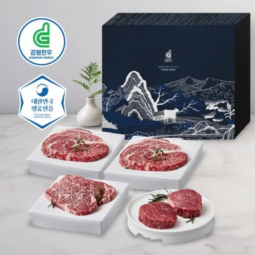 강원한우 구이세트, 1++등급, 1.2kg 이미지