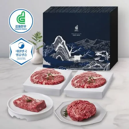 강원한우 종합세트, 1++등급, 1.2kg