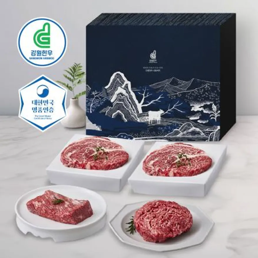 강원한우 종합세트, 1++등급, 1.2kg 이미지