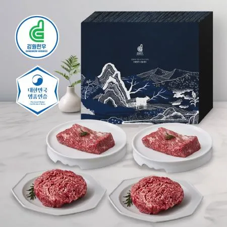 강원한우 정육세트, 1++등급, 1.2kg