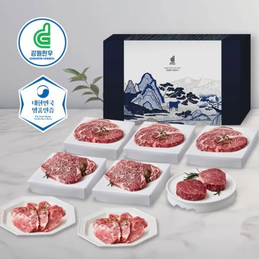 강원한우 명품세트, 1++(9)등급, 총 2.4kg 이미지