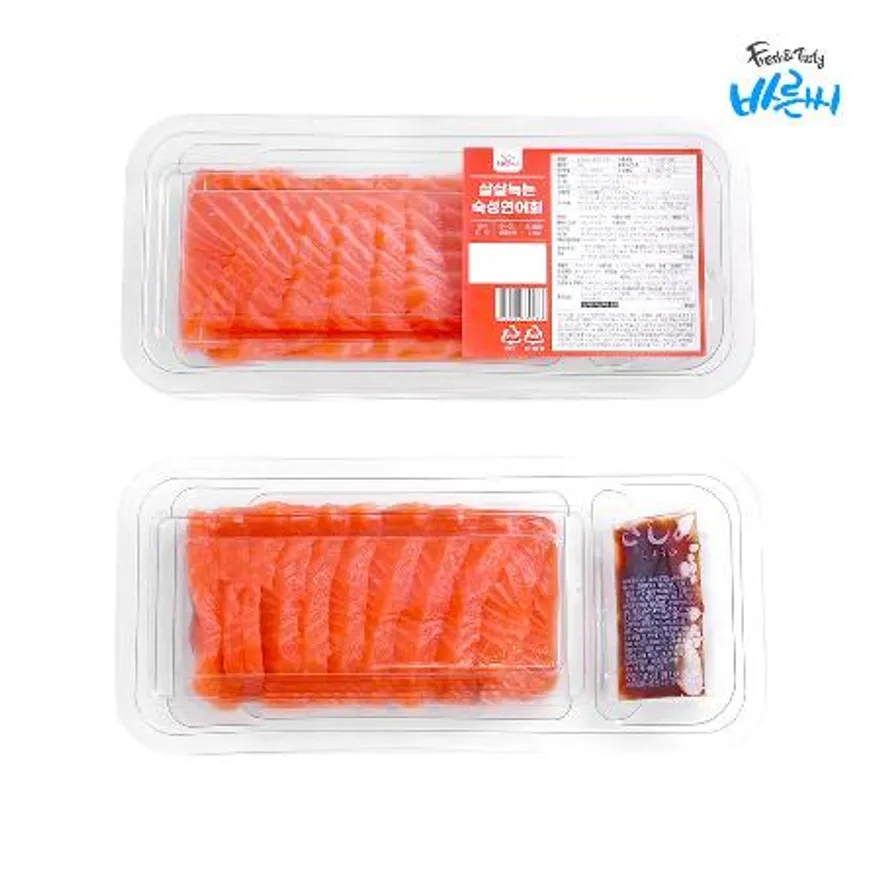 숙성생연어 200g 슬라이스(몸뱃살) 이미지