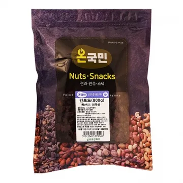 온국민 건포도 안주 간식 건과일 800g