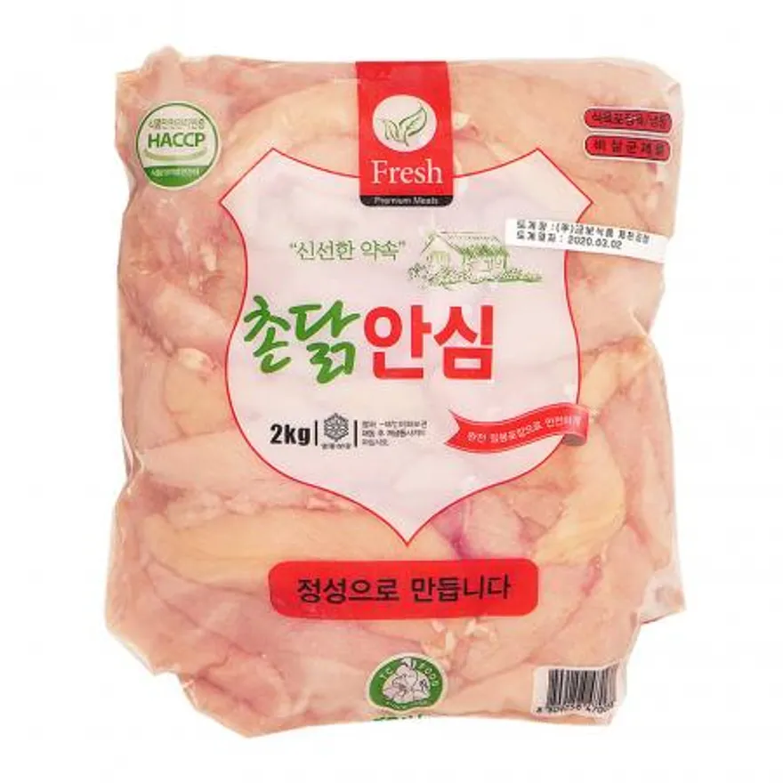 촌닭 닭안심 국내산 2kg 냉동 이미지