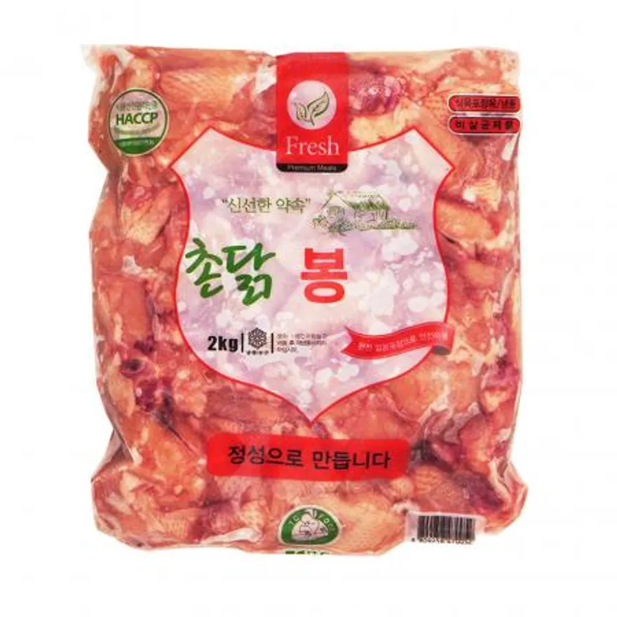 촌닭 닭봉 윗날개 국내산 2kg 냉동 이미지
