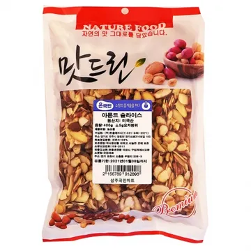 온국민 아몬드슬라이스 견과 안주 토핑 400g