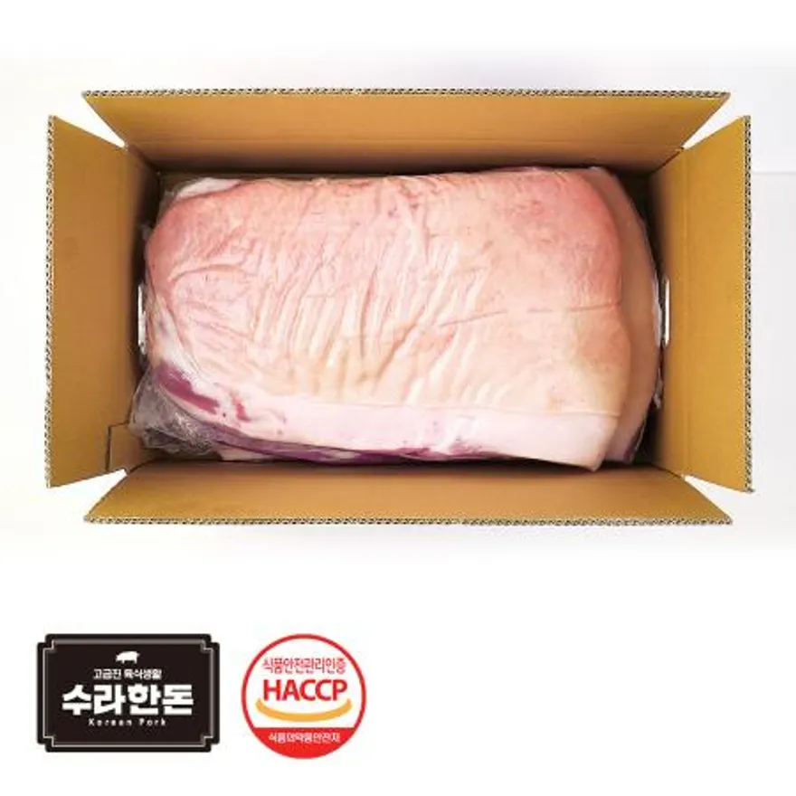 수라한돈 미박삼겹살 오겹살 20kg 내외 냉장 이미지