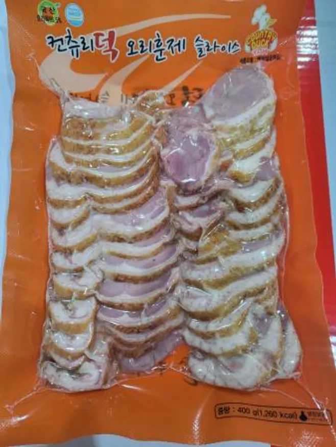컨츄리덕 오리훈제 슬라이스 400g 냉장 이미지