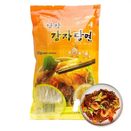 납작감자당면 400g 마라탕 훠궈 재료 사리 찜닭 넓적 당면 이미지