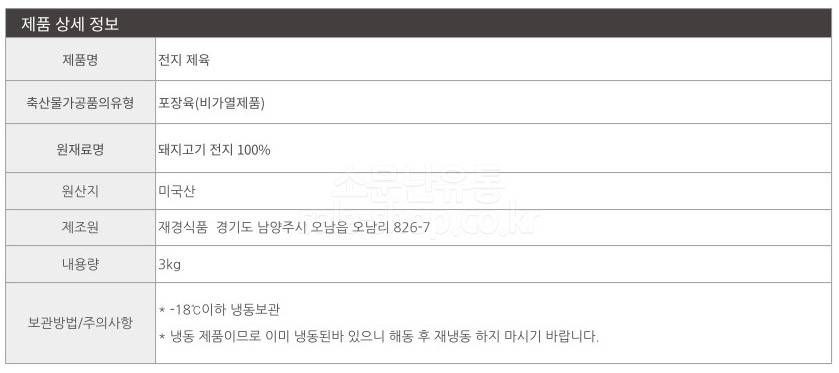 상품정보제공고시