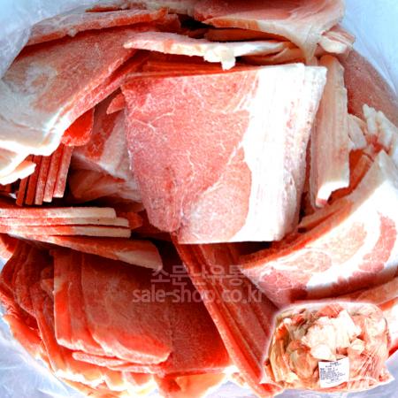 전지 제육용 3kg 돼지고기 앞다리살 미국산 이미지
