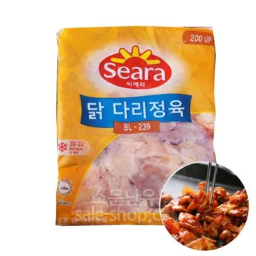 씨에라 뼈없는 냉동 닭다리정육(브라질 냉동닭정육,닭다리살) 2kg