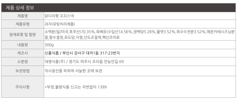 상품정보제공고시