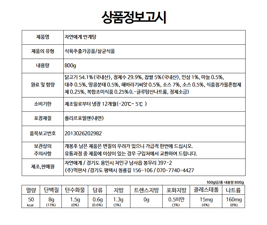 상품정보제공고시