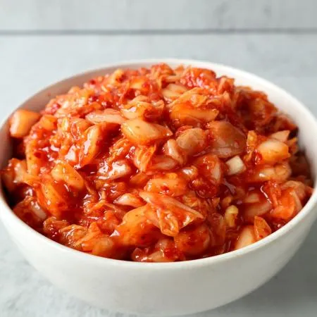 행복한김치슬라이스다진김치(중국산)종이박스포장 볶음밥용국수고명용부대찌개만두속무르지않음 이미지