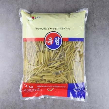 유림 마늘쫑지 4kg 1개 아삭아삭 전통 장아찌