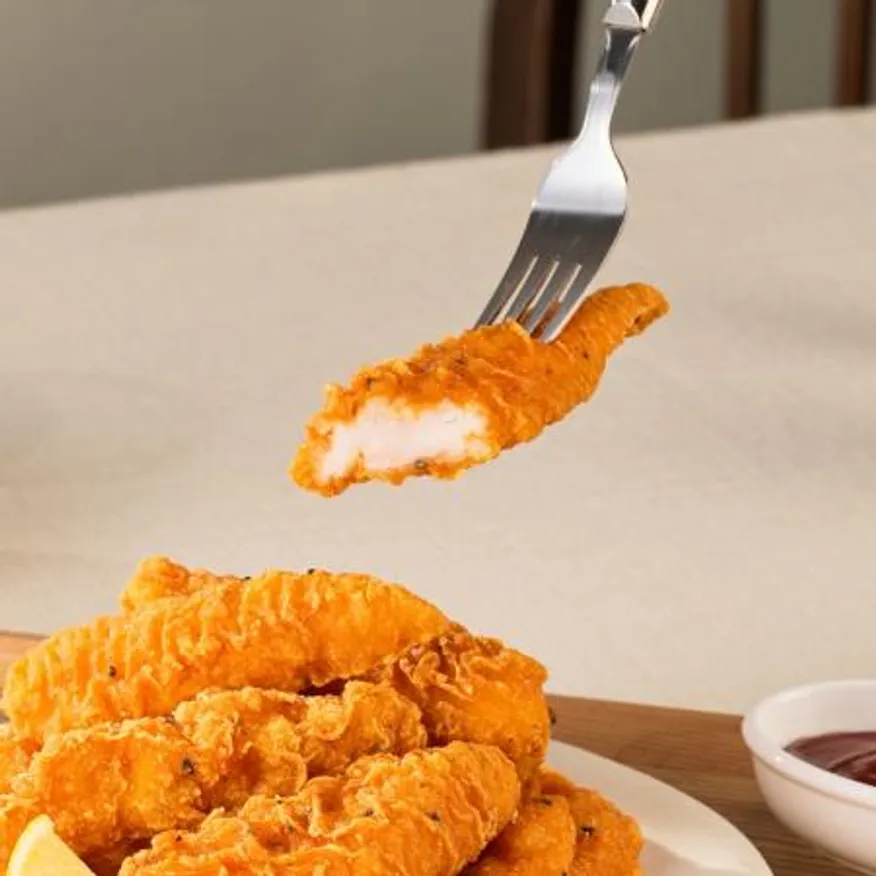 먹판사 우리밀 오곡치킨텐더 1kg(19~22개입) 10봉 국내산 닭안심으로 만든 부드럽고 바삭한 이미지