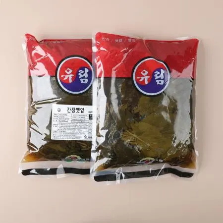 먹판사 유림 간장깻잎 4kg x 1개 느끼함을 잡아주는 깻잎지 이미지