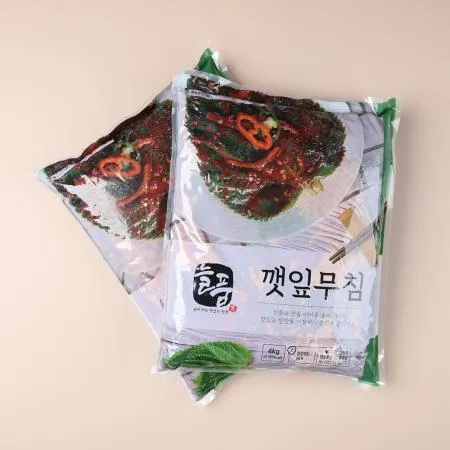 먹판사 늘품 깻잎무침 4kg 가성비 좋은 대용량 반찬 이미지