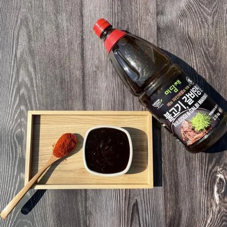 만능 불고기, 갈비양념2.15kg 60인분 배와 파인애플로 맛을낸 소고기, 돼지고기 둘다 가능한 고기양념소스 제육볶음 돼지불고기 소갈비 돼지갈비 햄버그스테이크용 맛간장대용 이미지