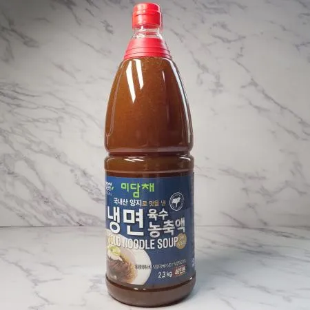 미담채 냉면육수농축액 2.3kg 46인분 막국수 김치말이국수 오이냉국 묵사발 열무국수 물회 초계탕용 식자재 업소용 이미지