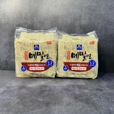면사랑 냉동 프리미엄메밀면 1.25kg(250x5개) x 8봉 이미지