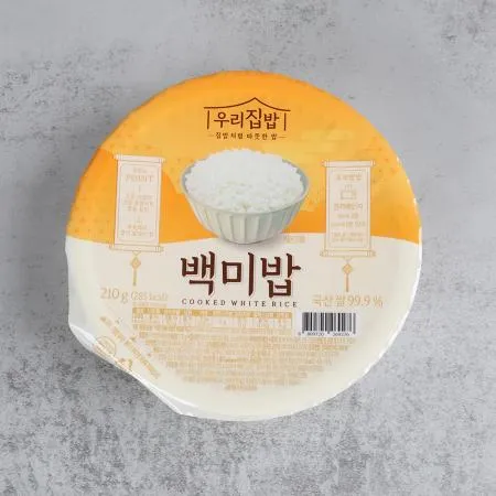 시아스 백미밥 210g X 24개 즉석밥 햇반 haccp 우리쌀로 갓지은듯한 이미지