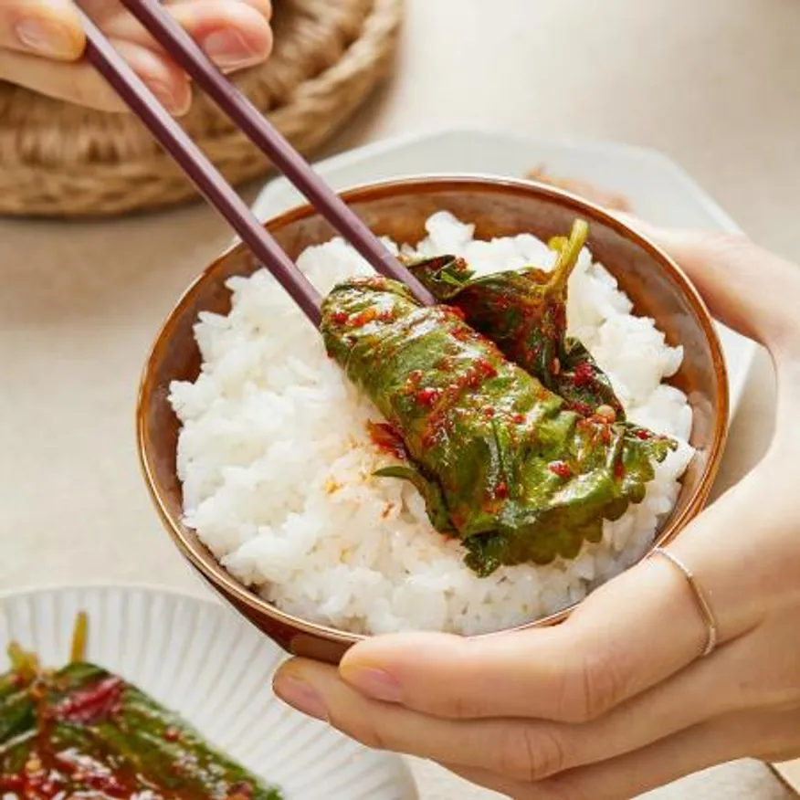 먹판사 늘품 깻잎무침 4kg 가성비 좋은 대용량 반찬 이미지