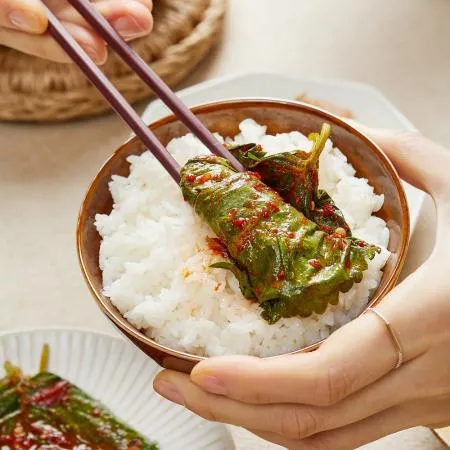 먹판사 늘품 깻잎무침 4kg 가성비 좋은 대용량 반찬 이미지