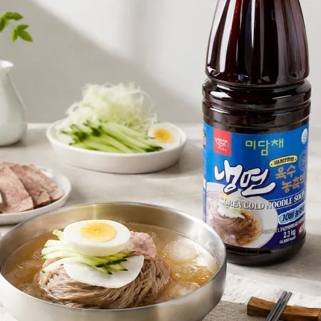 미담채 냉면육수농축액 2.3kg 46인분 막국수 김치말이국수 오이냉국 묵사발 열무국수 물회 초계탕용 식자재 업소용 이미지