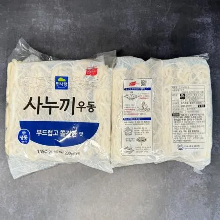 면사랑 사누끼우동 1,150g (230g x 5개) x 8봉 이미지