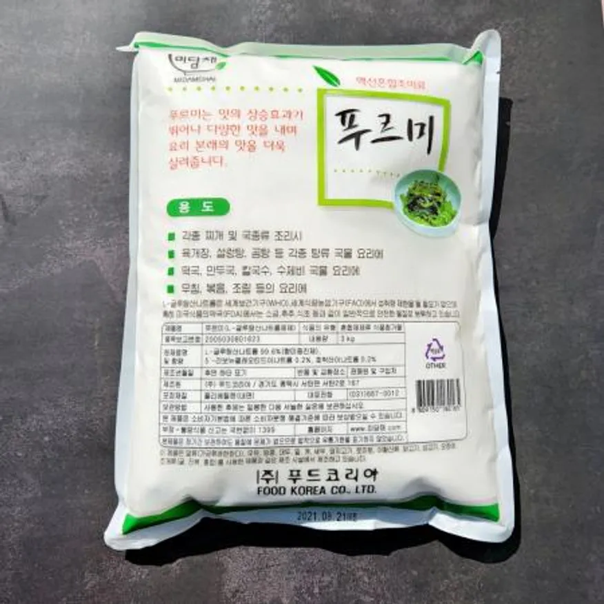 미담채 푸르미3kg*4봉 요리비법 업소용대용량 핵산분말조미료 식재료 이미지
