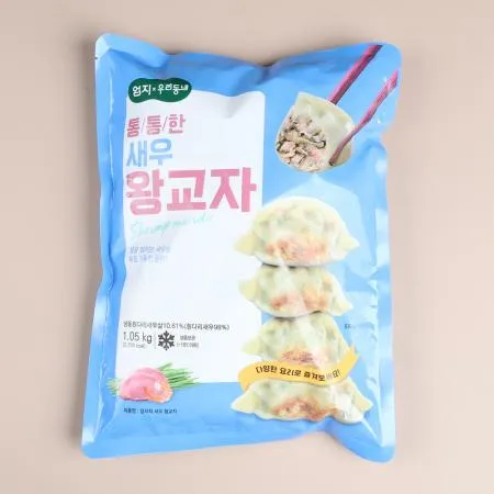 엄지 엄지척 새우왕교자만두 1050g x 8개 냉동만두