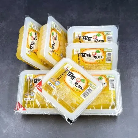 그래도 반달슬라이스 또또단무지150gX50팩 배달용미니 1회용 단무지 1인분 개별포장 이미지