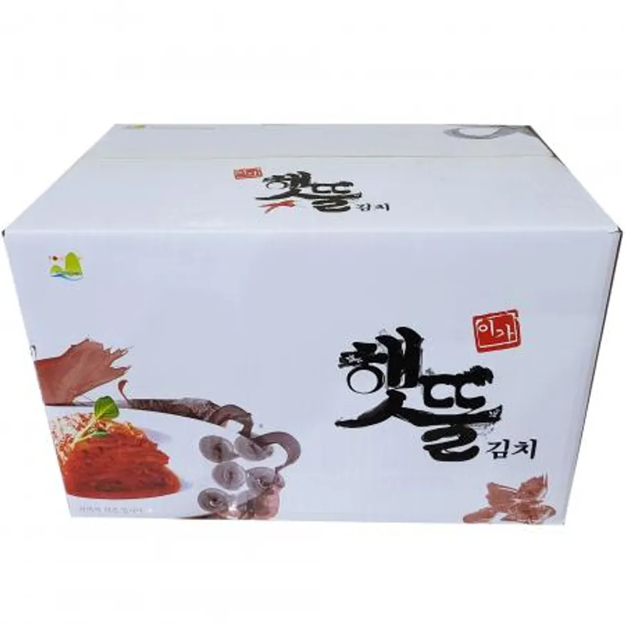 햇뜰김치10kg 배추포기김치 (무르지않음, 숙성지아님)종이박스포장 업소용 식자재업계 최상품 김치 이미지