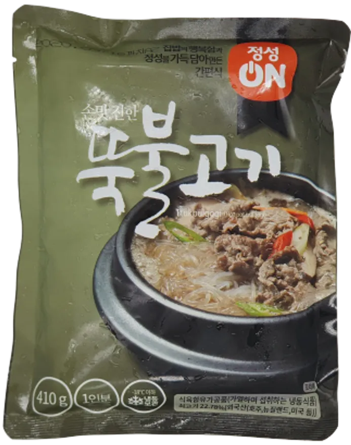 초원식품정성온뚝배기불고기410g/box(25봉)/뚝불/즉석식품 이미지
