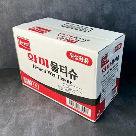 화미 물티슈 (100매4봉) 400매 1박스