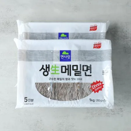 면사랑 생메밀면 1kg x 1개  이미지